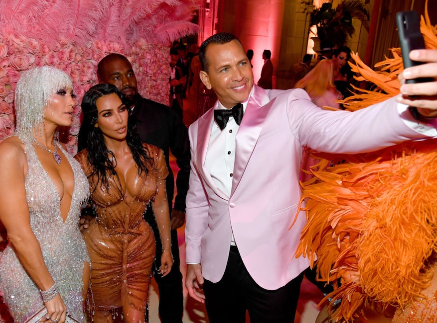 Jennifer Lopez, Kim Kardashian West, Kanye West, Alex Rodriguez, 2019 Met Gala